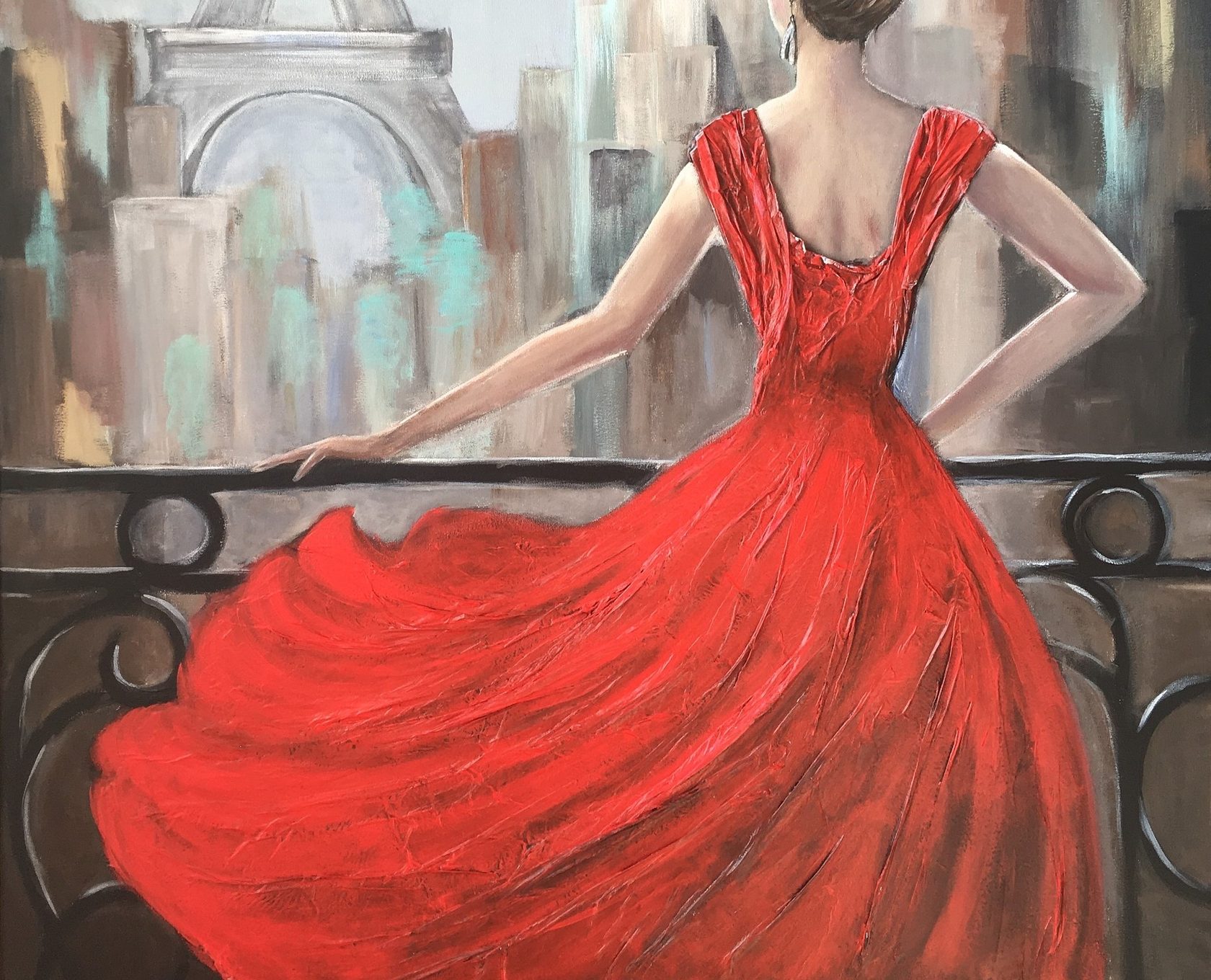 Красное Платье Картина